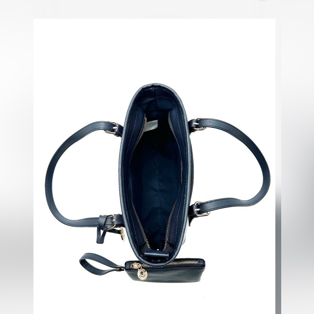 Valentino Orlandi Tote Bag with Wallet Dark Blue - Picture 4 of 5